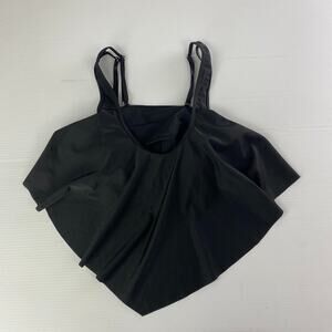 Bikini Top Women's Large Black Flounce Ruffle Swim Wear